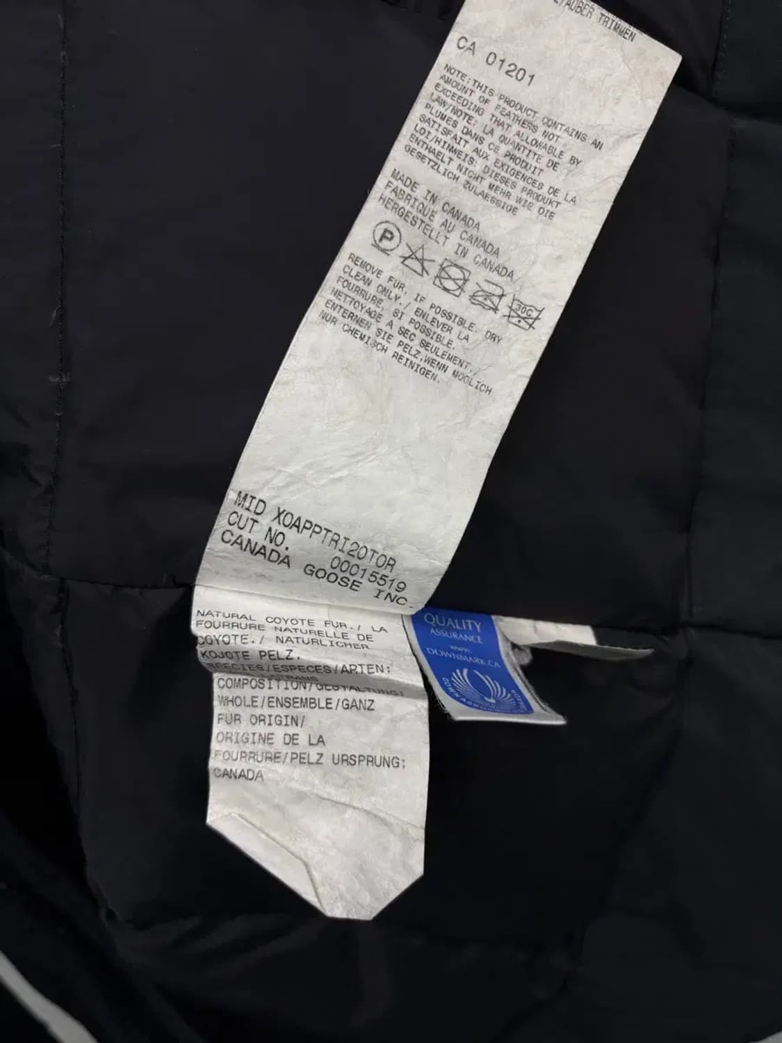 캐나다 구스 익스페디션 네이비 컬러 패딩 XS-S 상품이미지6