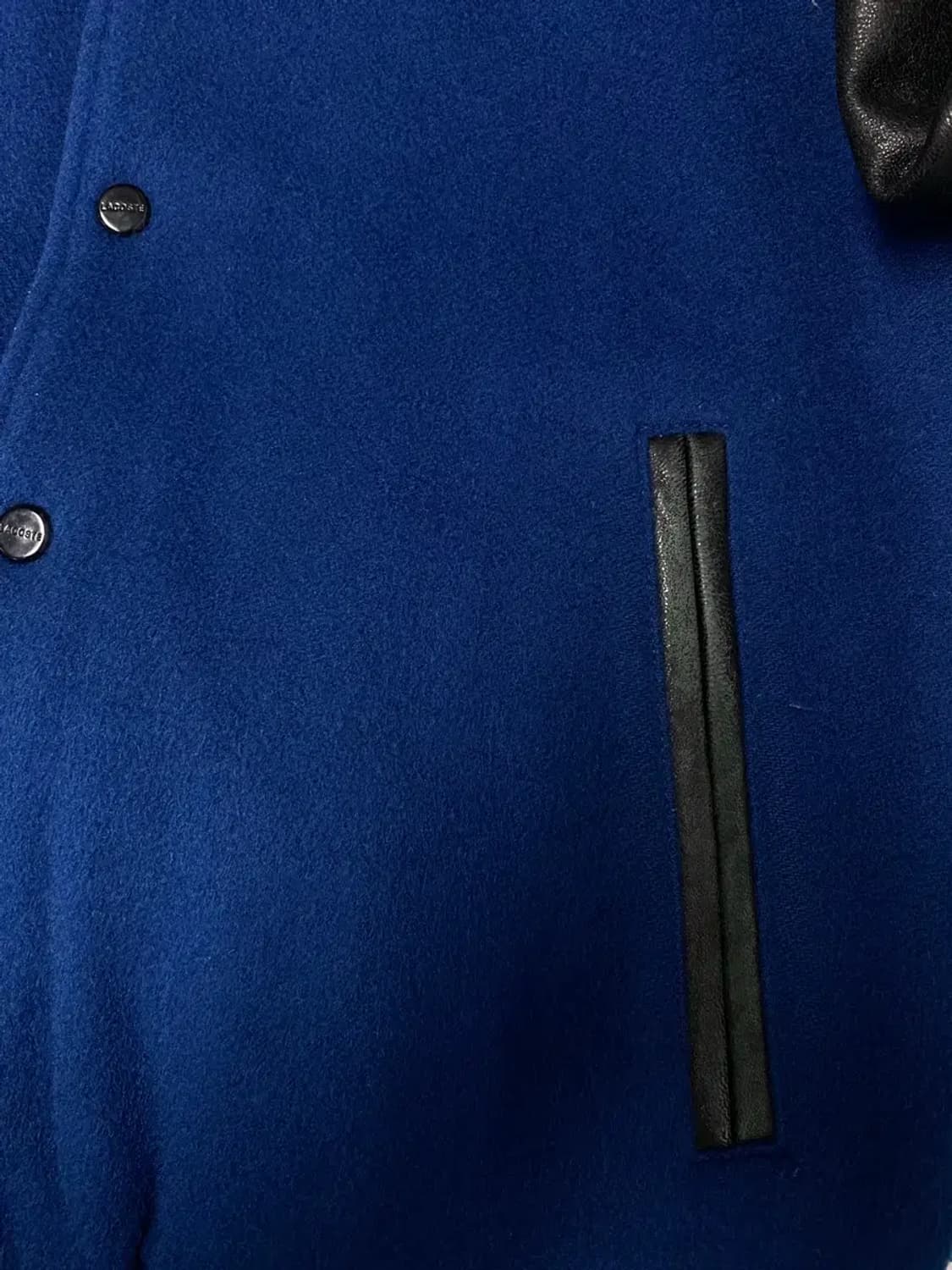 라코스테 누빔 양가죽 바시티 울 점퍼 M 상품이미지10