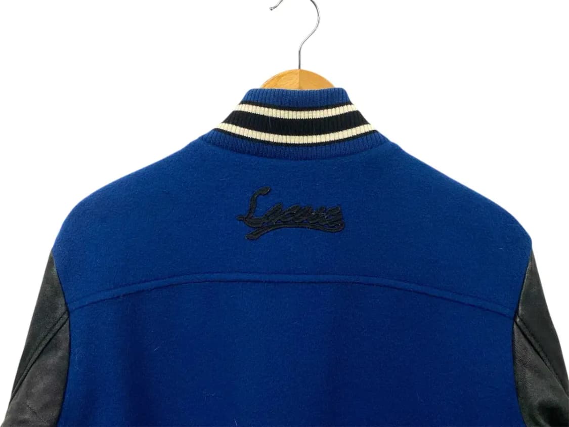 라코스테 누빔 양가죽 바시티 울 점퍼 M 상품이미지4