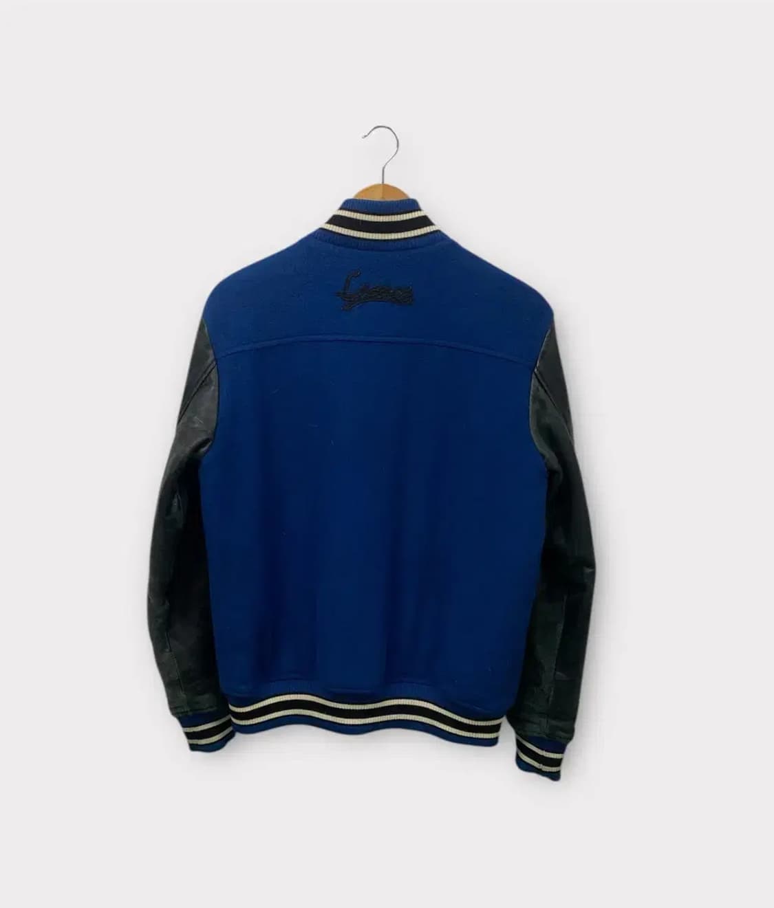 라코스테 누빔 양가죽 바시티 울 점퍼 M 상품이미지5