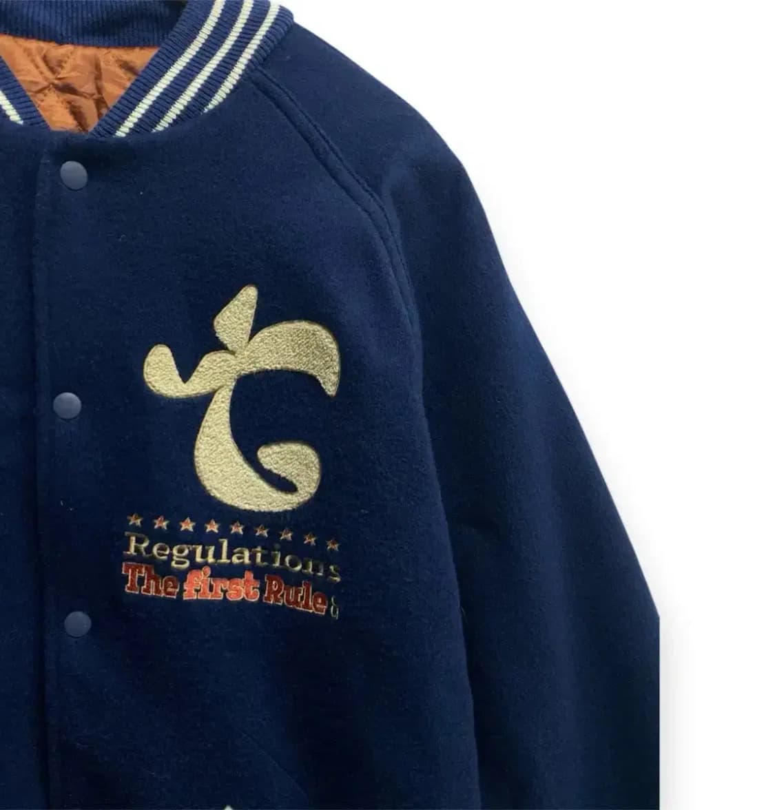 테켓 teket 모직 누빔 바시티 자켓 L 상품이미지3