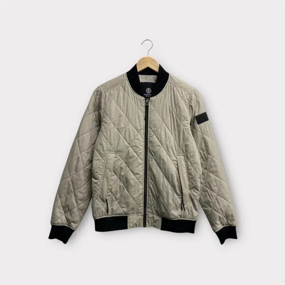 빈폴 베이지 퀼팅 경량 점퍼 90 상품이미지1