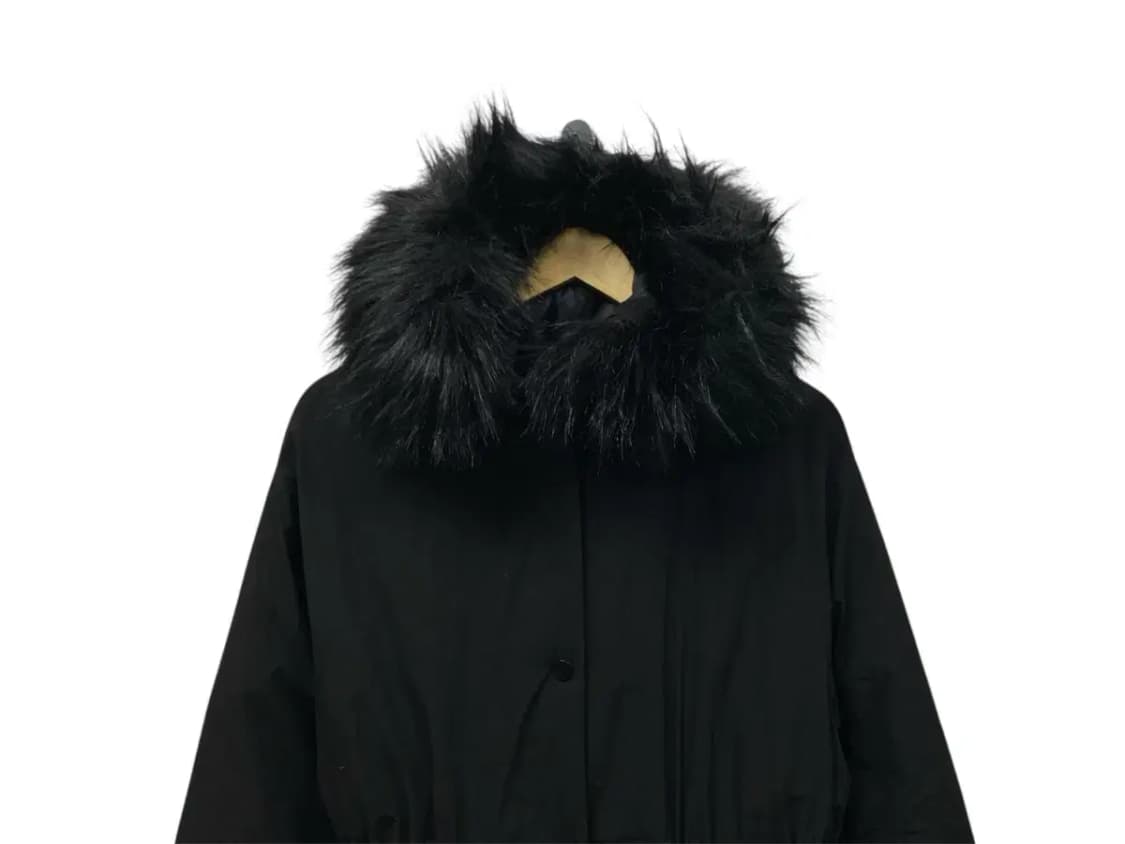 자라 Zara 스트링 퍼 블랙 롱패딩 M-L 상품이미지2