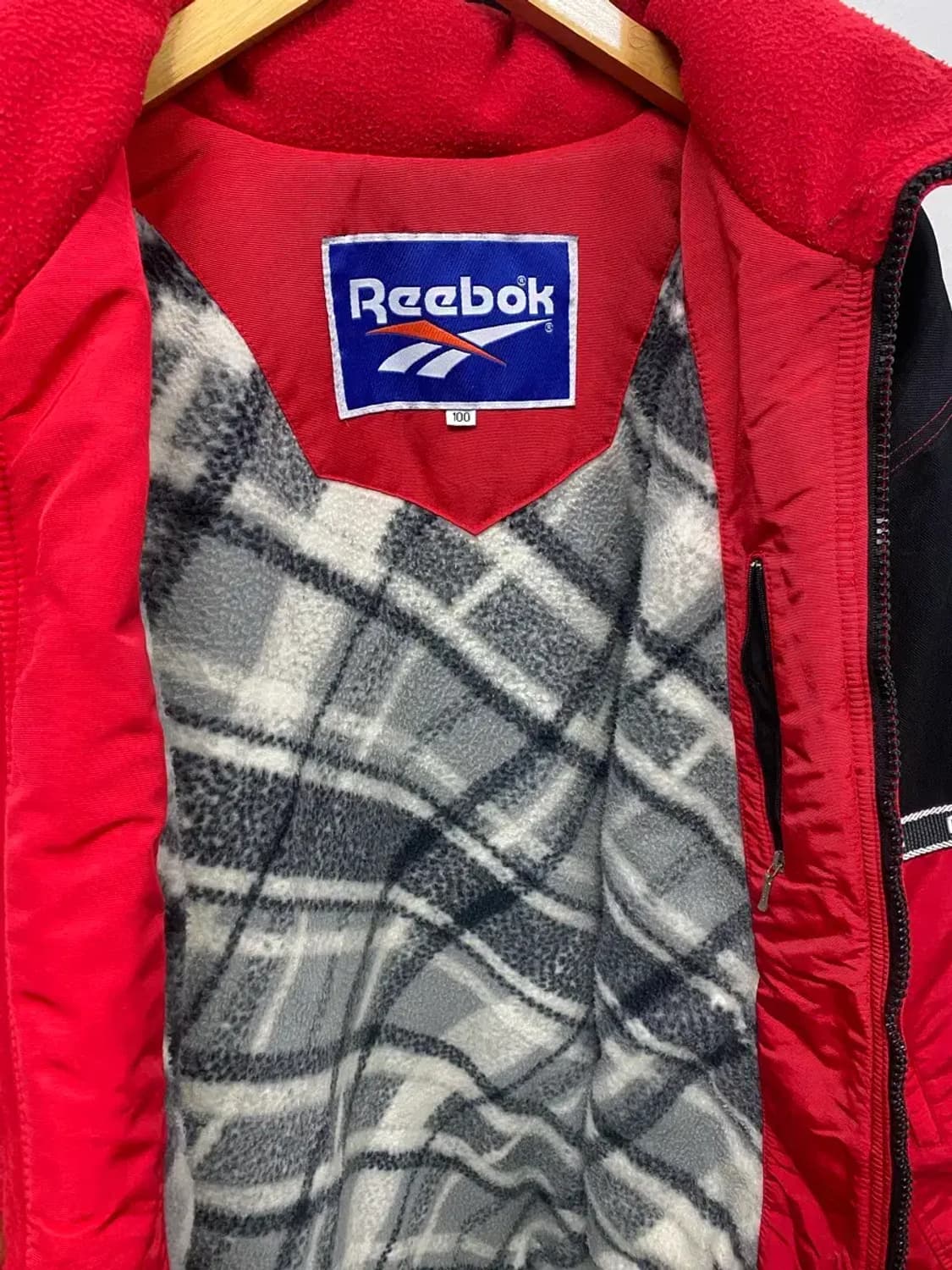 리복 플리스 파카 올드스쿨 점퍼 L 상품이미지5