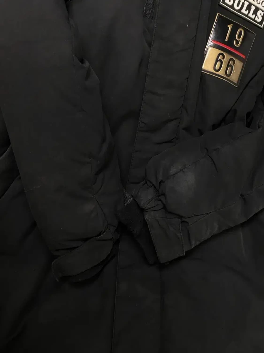 NBA 시카고 불스 블랙 롱 다운 패딩 M 상품이미지8
