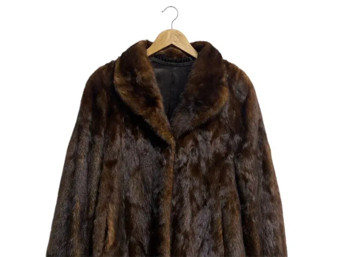 사가밍크 런던라벨 브라운 밍크코트  55-66사이즈 상품이미지2