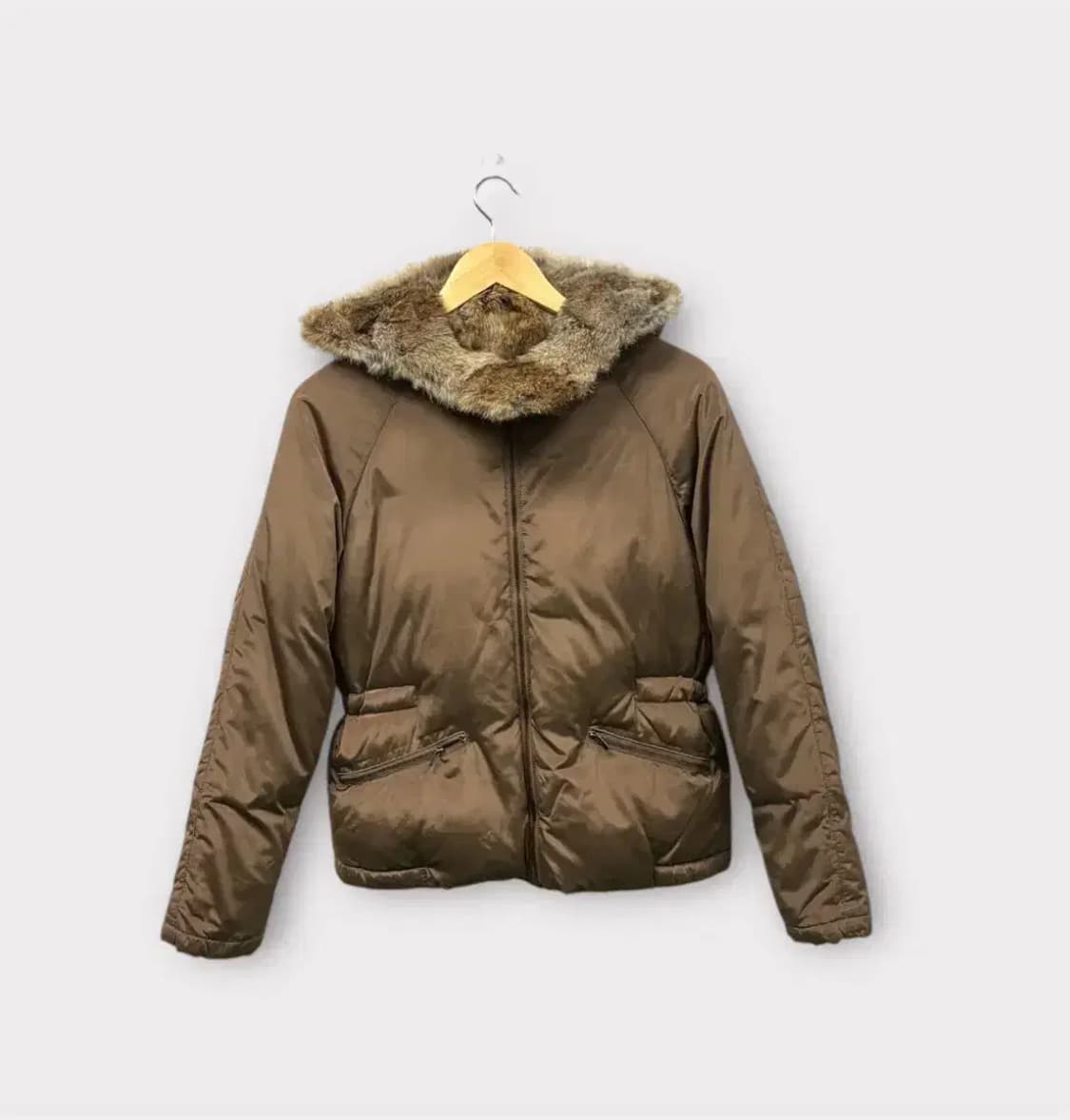 시스템 SYSTEM 토끼털 새틴 경량패딩 S 상품이미지1