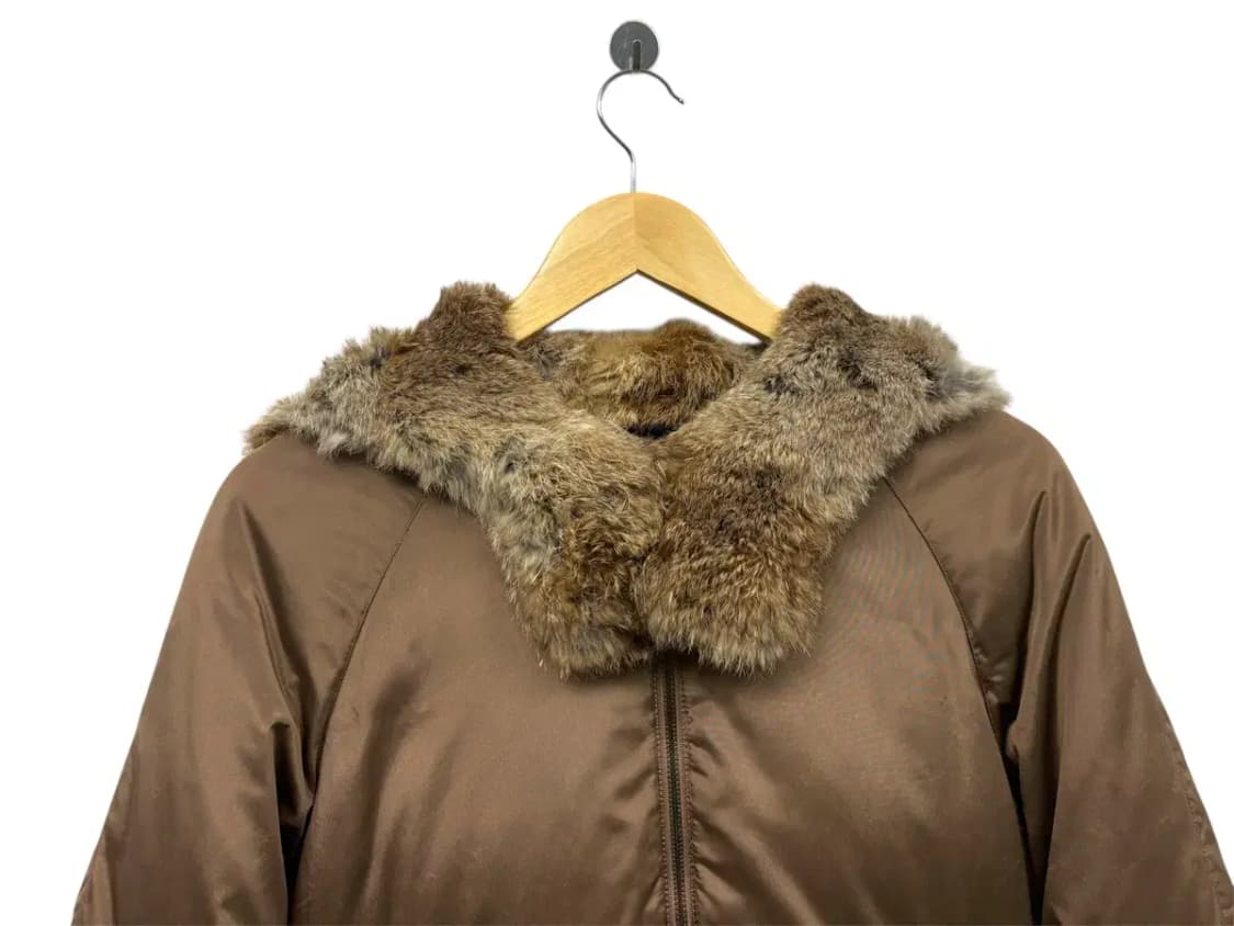 시스템 SYSTEM 토끼털 새틴 경량패딩 S 상품이미지3