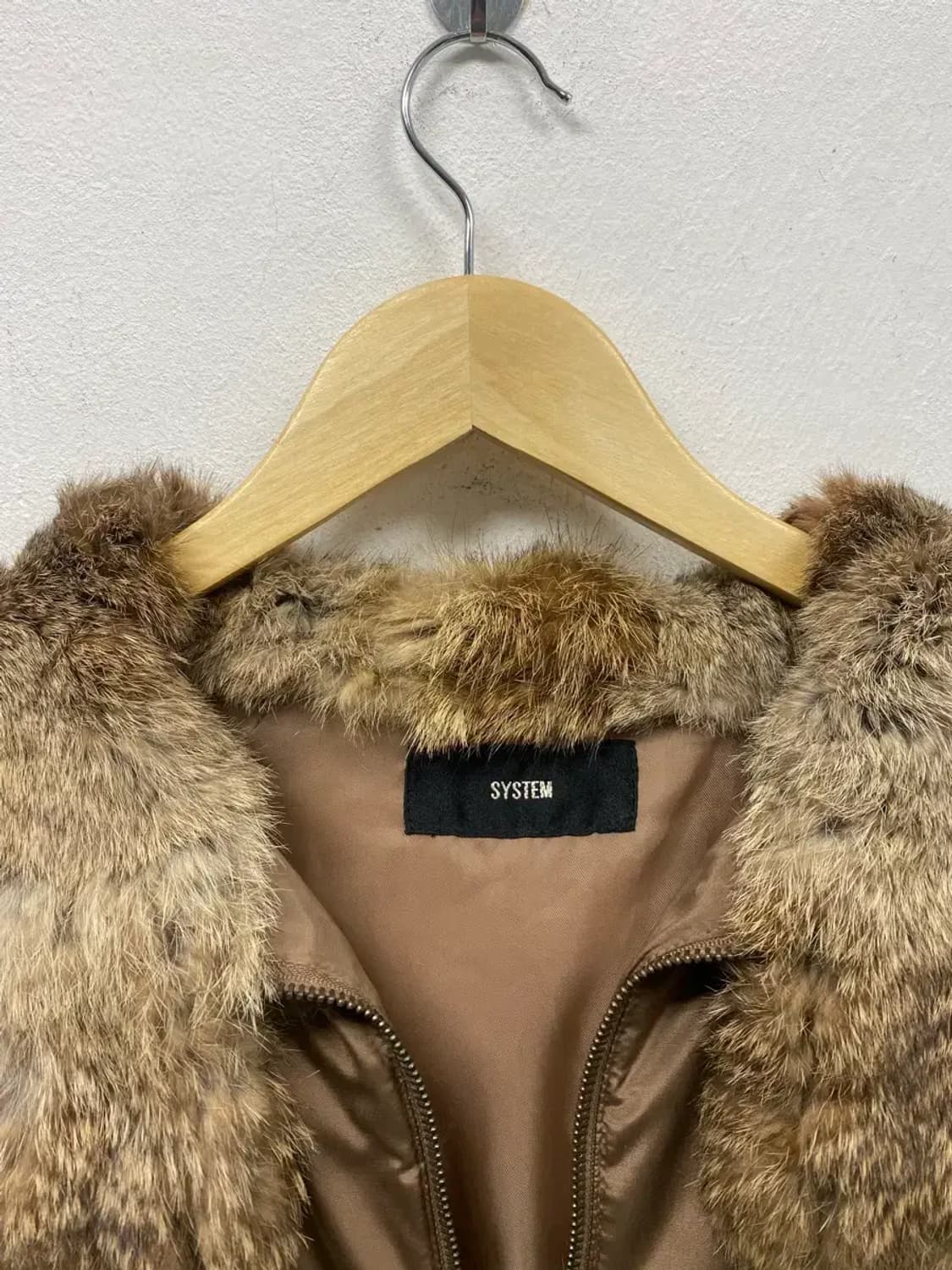 시스템 SYSTEM 토끼털 새틴 경량패딩 S 상품이미지5
