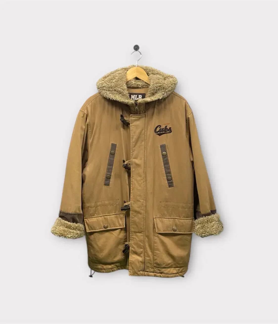 MLB 엠엘비 베이지 털야상 점퍼 L 상품이미지1