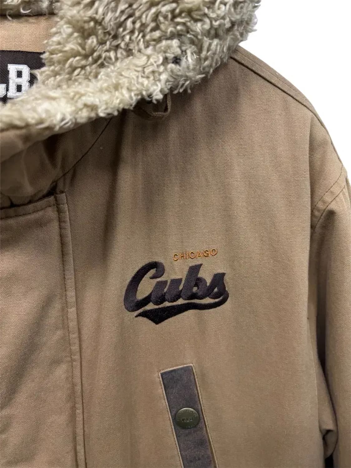 MLB 엠엘비 베이지 털야상 점퍼 L 상품이미지3