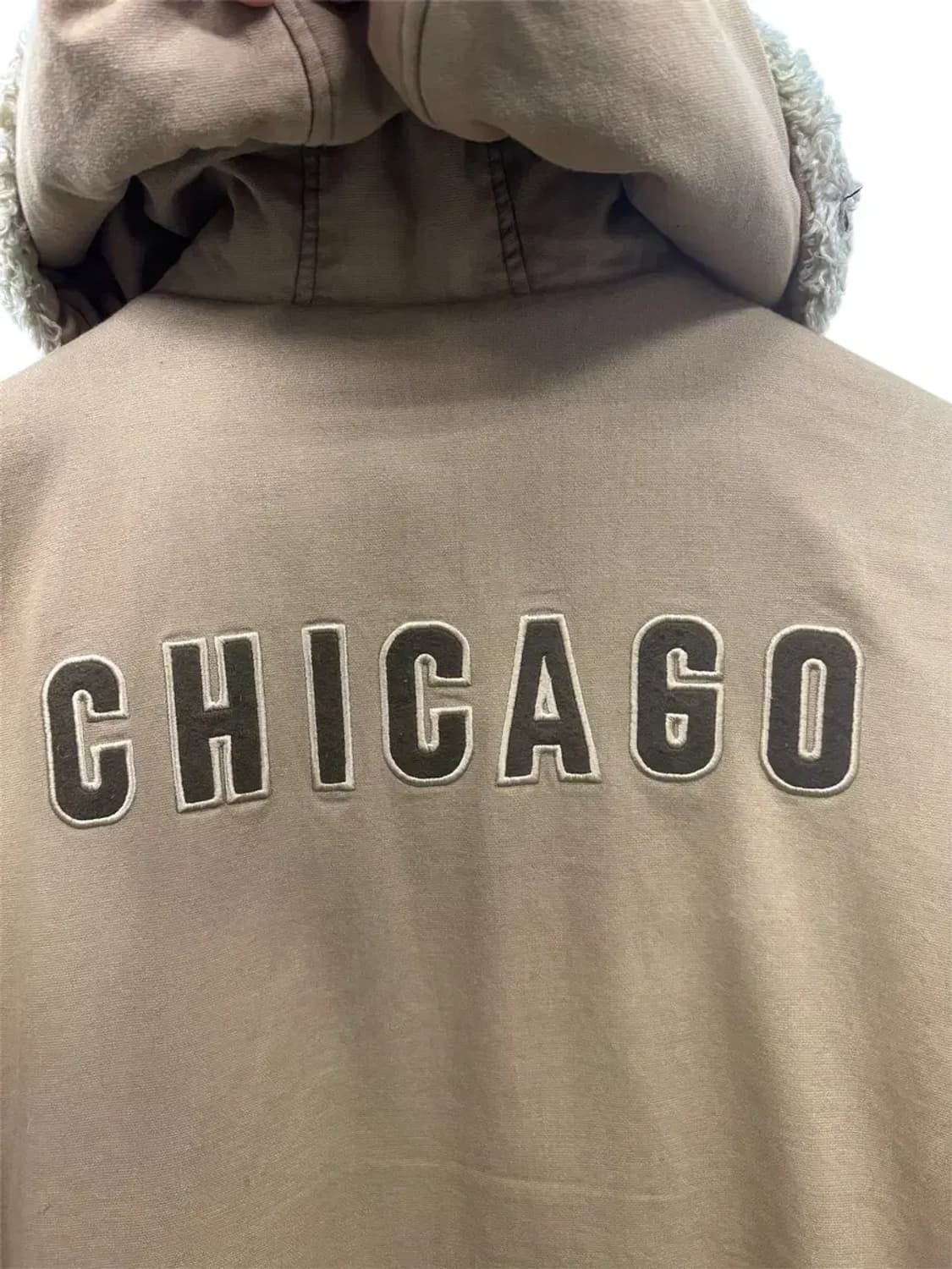 MLB 엠엘비 베이지 털야상 점퍼 L 상품이미지6