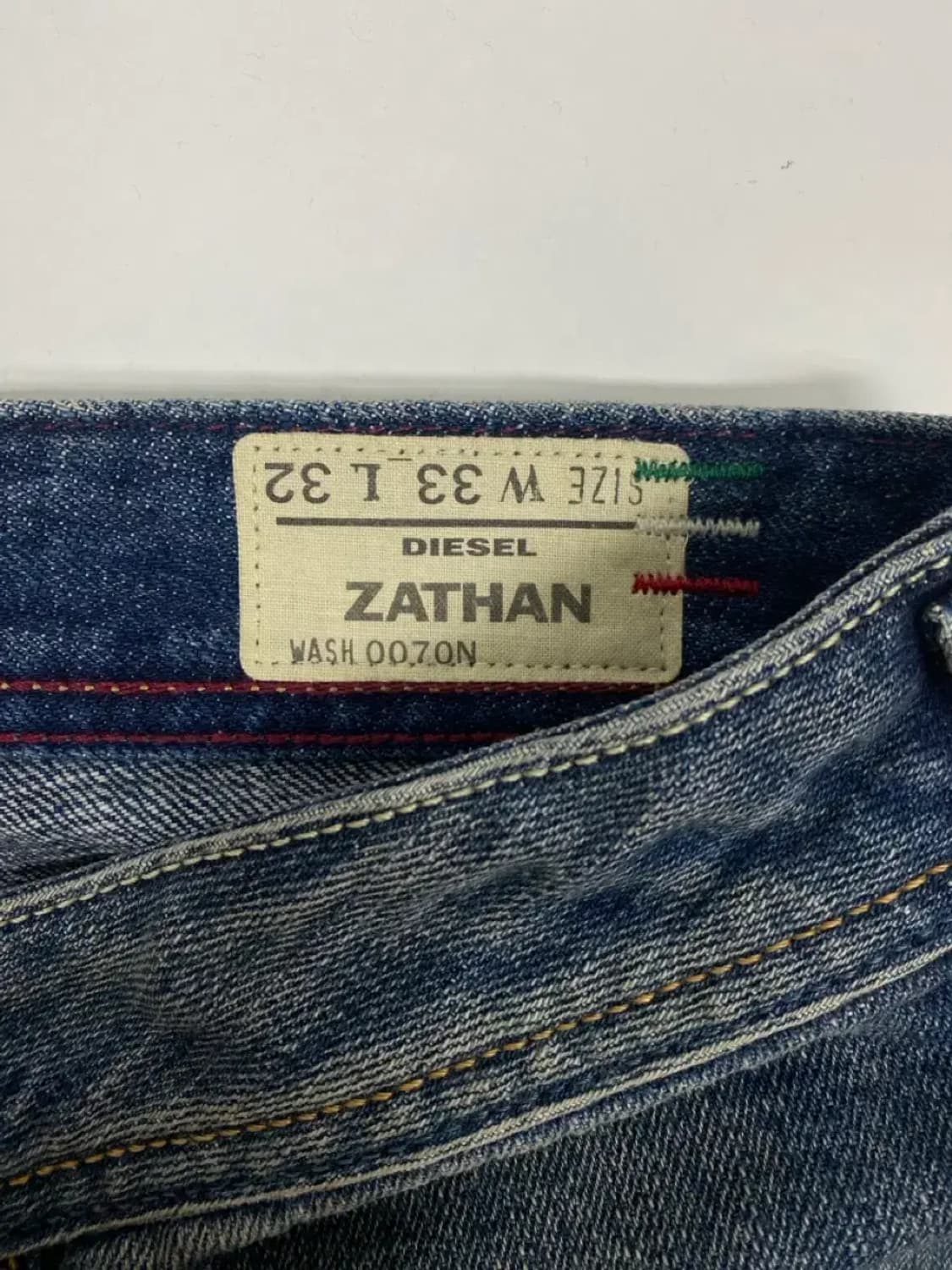 디젤 Diesel 워싱 데님 팬츠 -33인치 상품이미지5