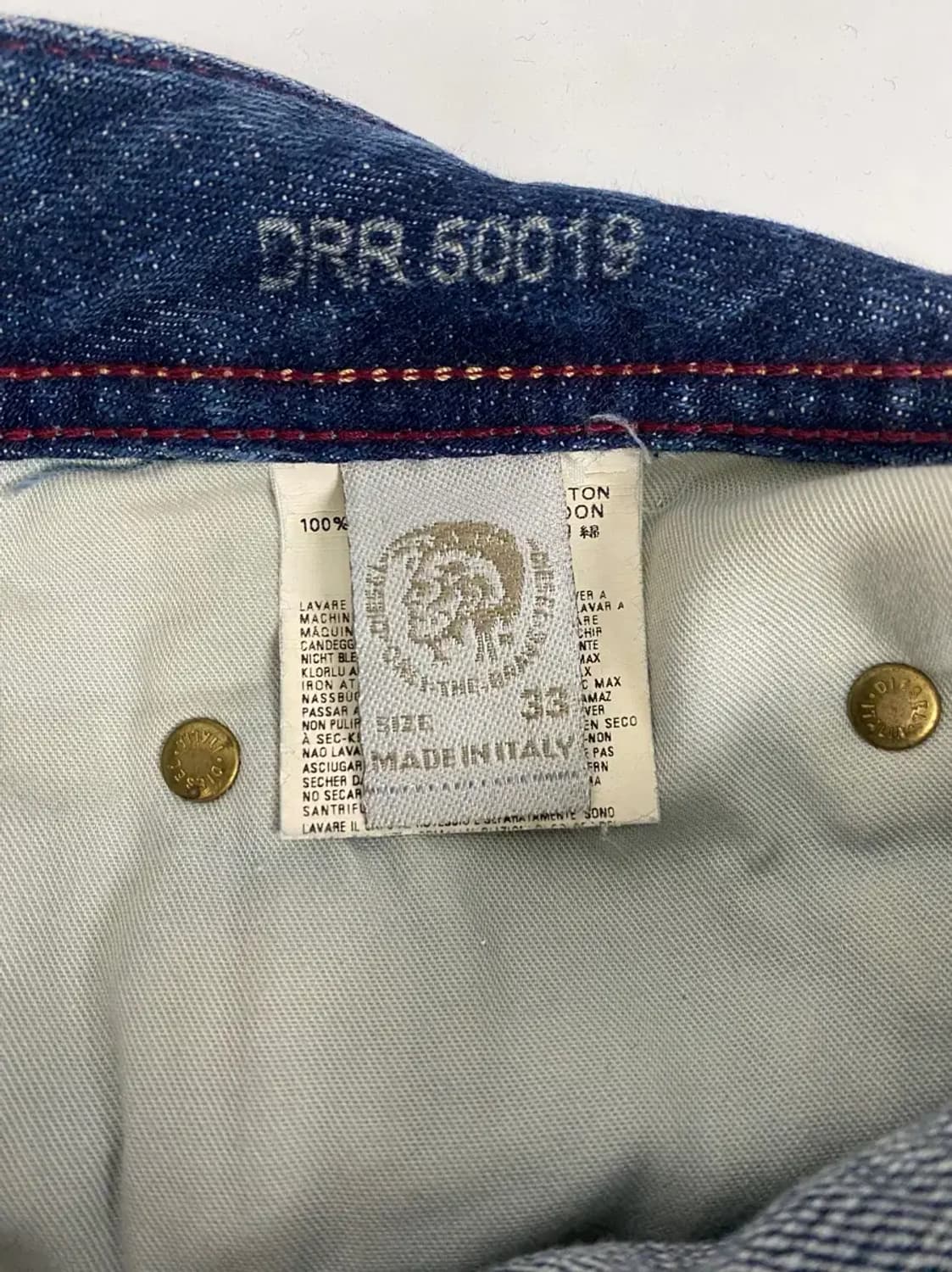 디젤 Diesel 워싱 데님 팬츠 -33인치 상품이미지6