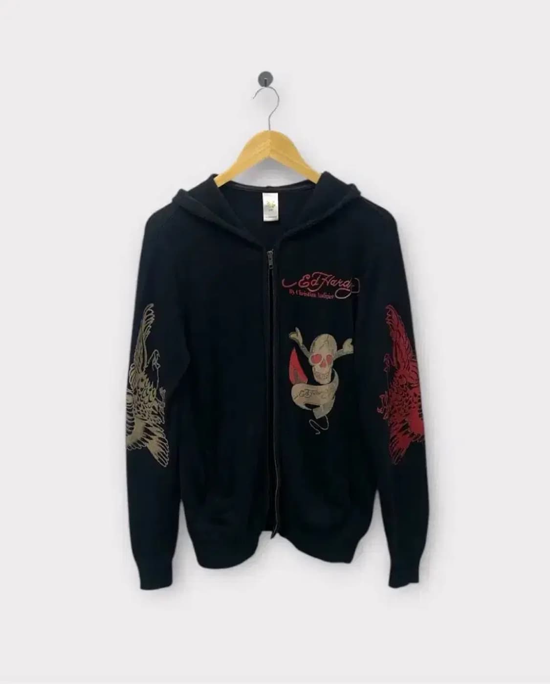 에드하디 EdHardy 후드 니트 스웻집업 S 상품이미지1