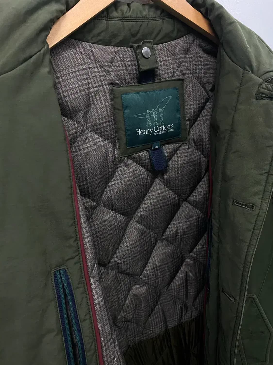 헨리코튼 시그니처 파일럿 누빔 코트 L 상품이미지4