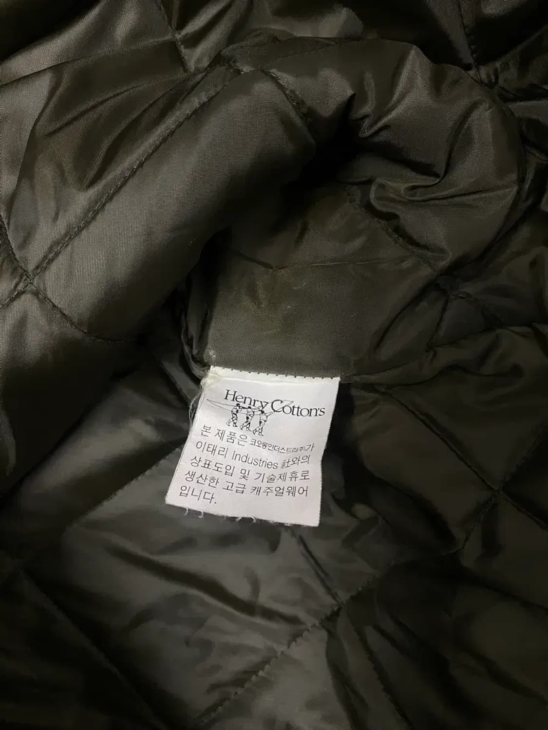 헨리코튼 시그니처 파일럿 누빔 코트 L 상품이미지7