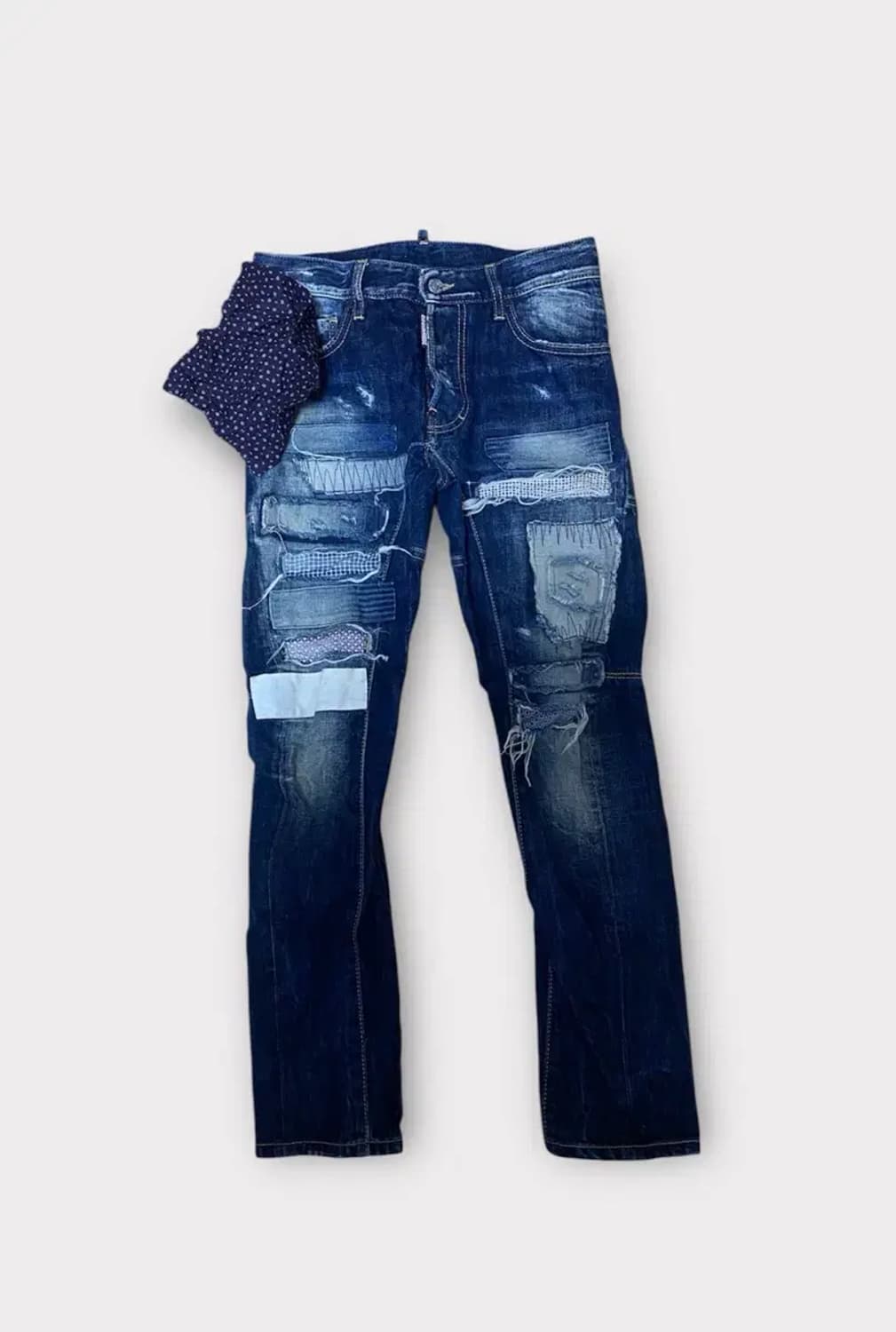 디스퀘어드2 앞포켓 행커칩 슈퍼 디스 덧댐진-42사이즈 상품이미지1