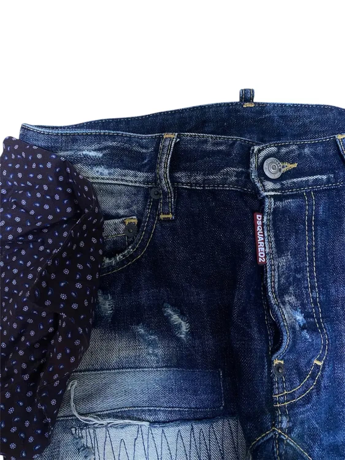 디스퀘어드2 앞포켓 행커칩 슈퍼 디스 덧댐진-42사이즈 상품이미지2