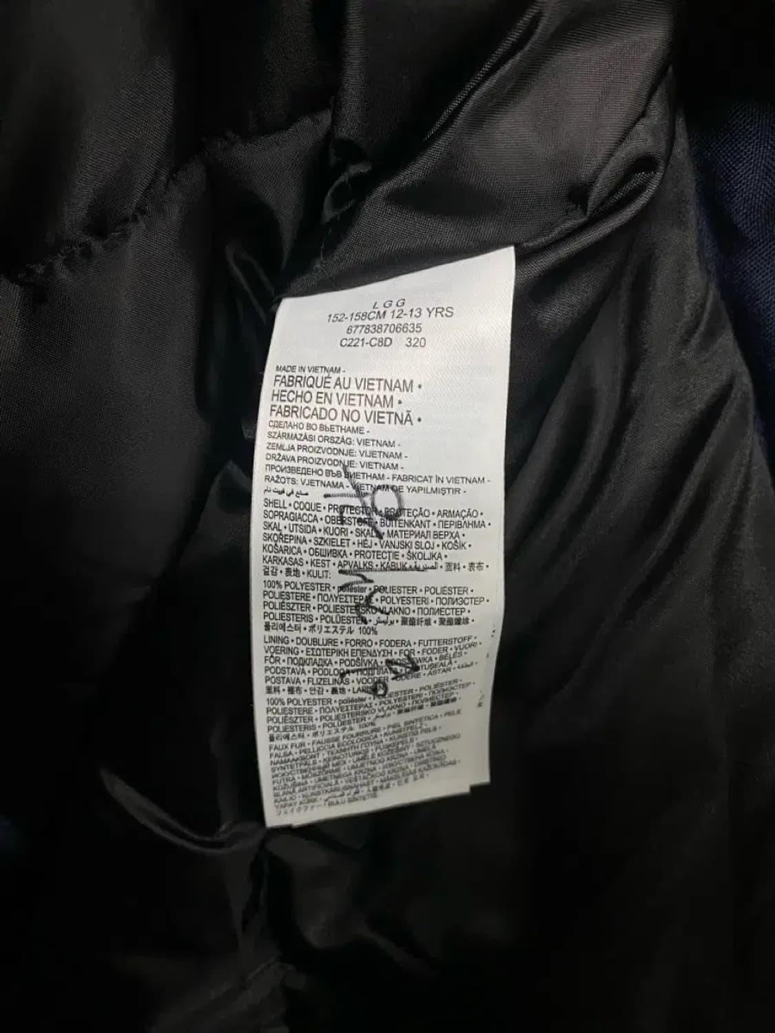 리바이스 네이비 덕다운 패딩  [12-13세 /성인XS] 상품이미지7