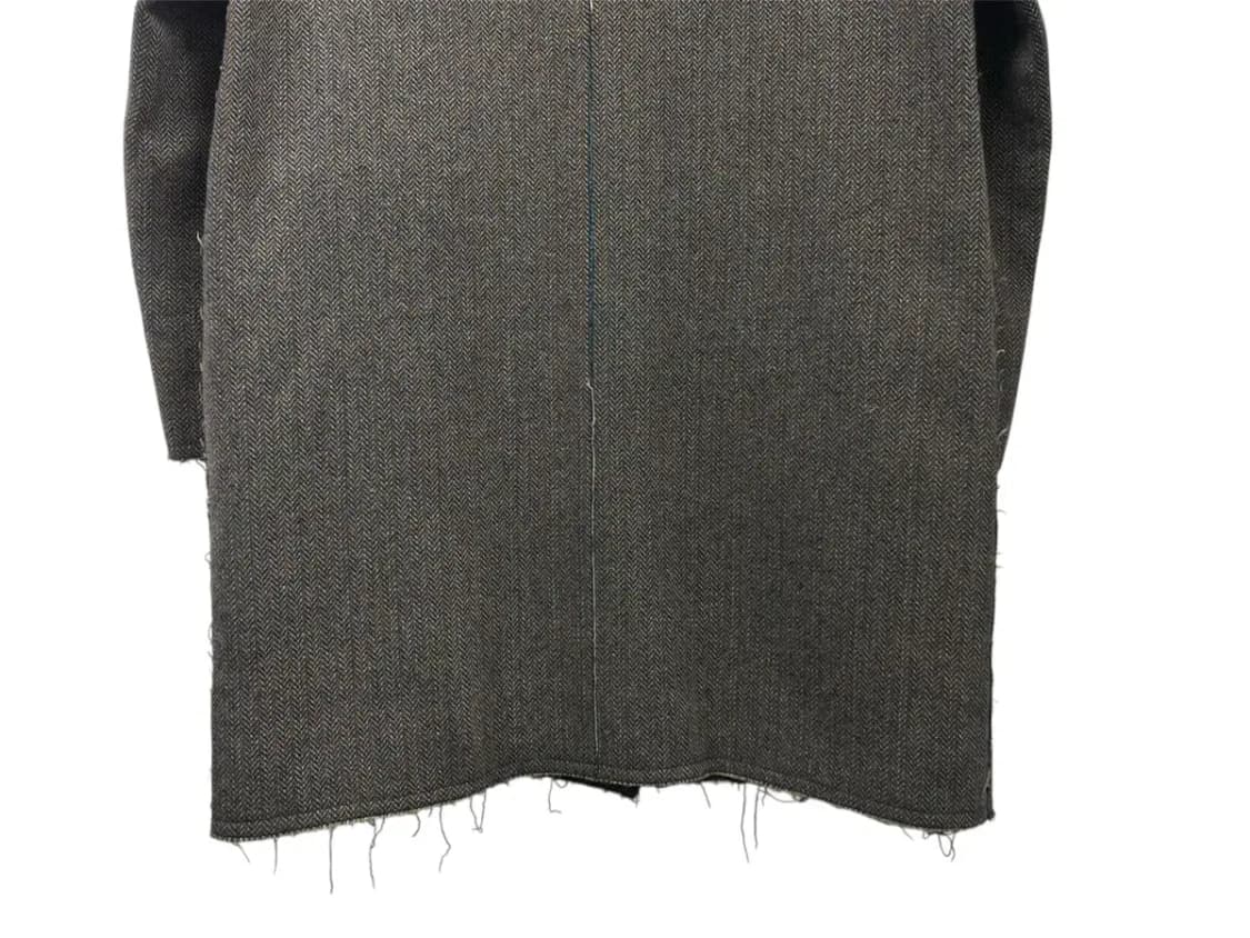 럭키슈에뜨 헤링본 컷팅 울코트-36 상품이미지8