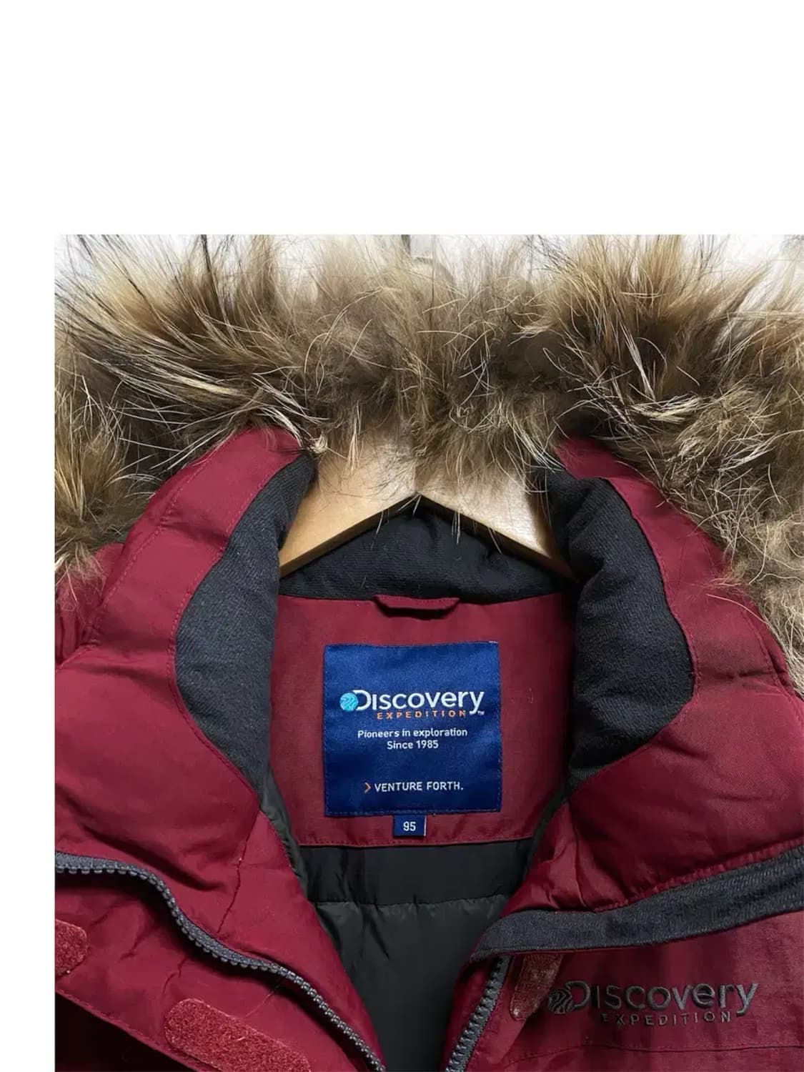 디스커버리 버건디 패딩 95 상품이미지4