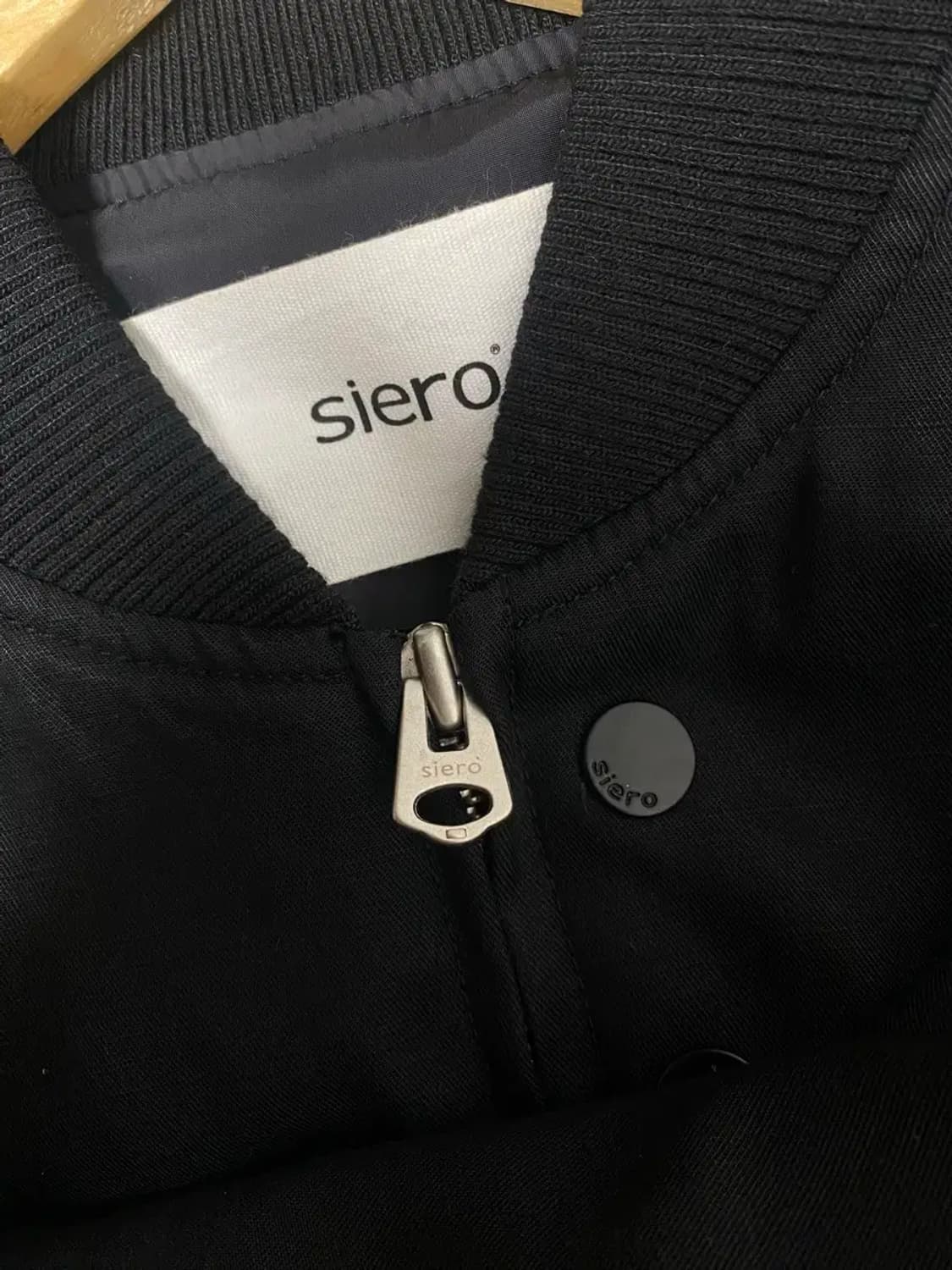 siero 시에로 블랙 블루종 점퍼 XS 상품이미지5