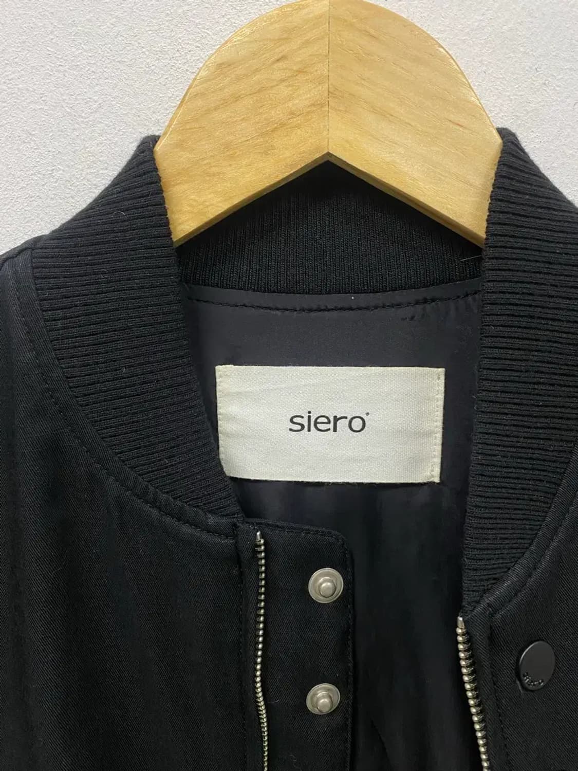 siero 시에로 블랙 블루종 점퍼 XS 상품이미지6