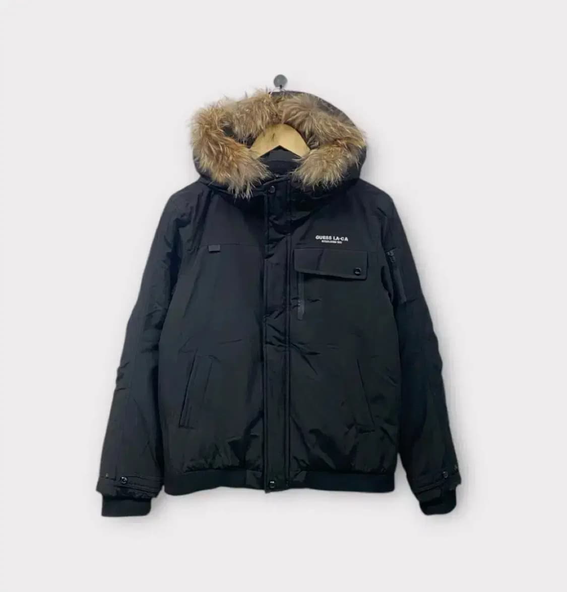 게스 라쿤털 덕다운 숏패딩- 165호 /성인S 상품이미지1