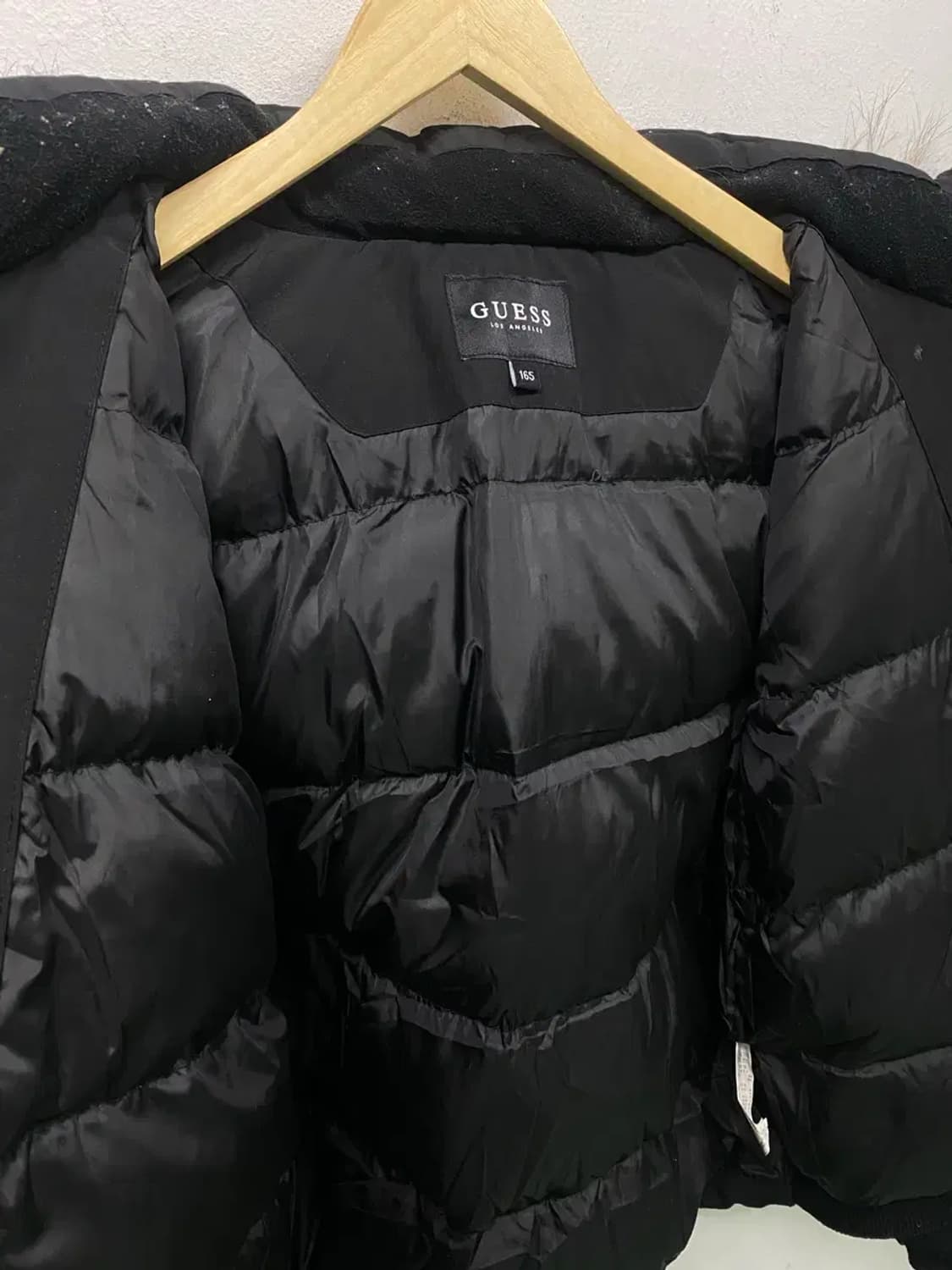 게스 라쿤털 덕다운 숏패딩- 165호 /성인S 상품이미지5