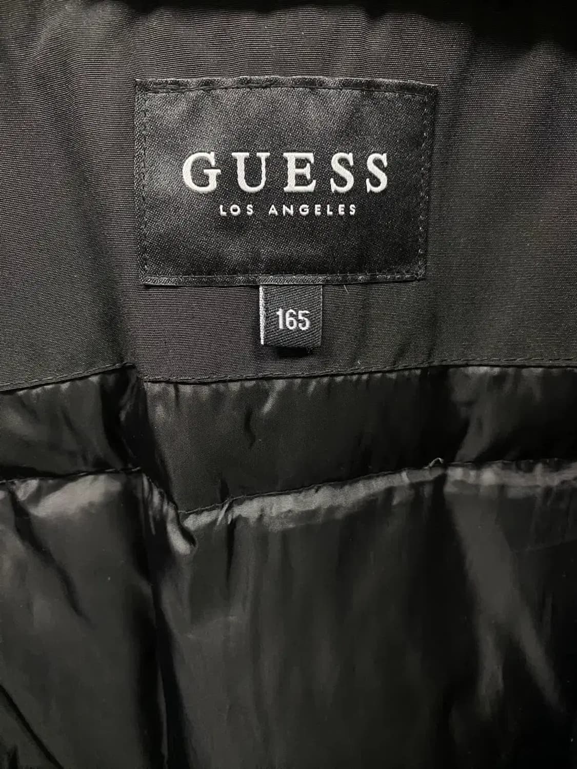 게스 라쿤털 덕다운 숏패딩- 165호 /성인S 상품이미지6