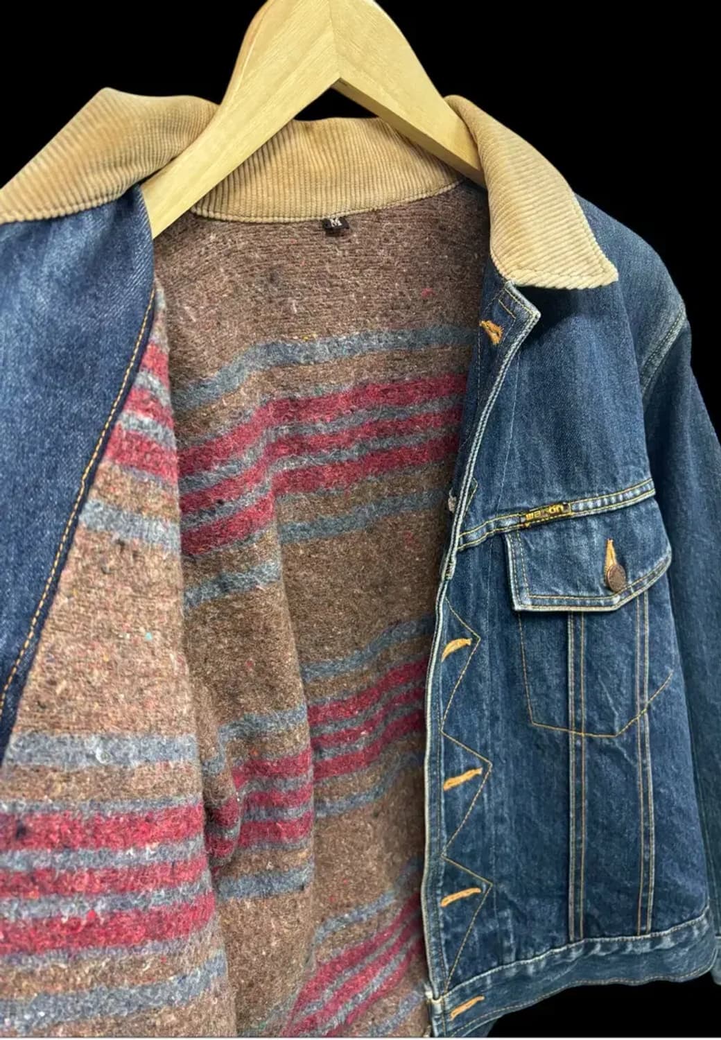 빈티지 울 데님 work jacket M 상품이미지2