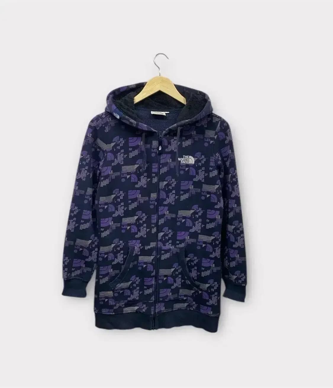 노스페이스 그래픽 로고 기모 후드집업 85 M 상품이미지1