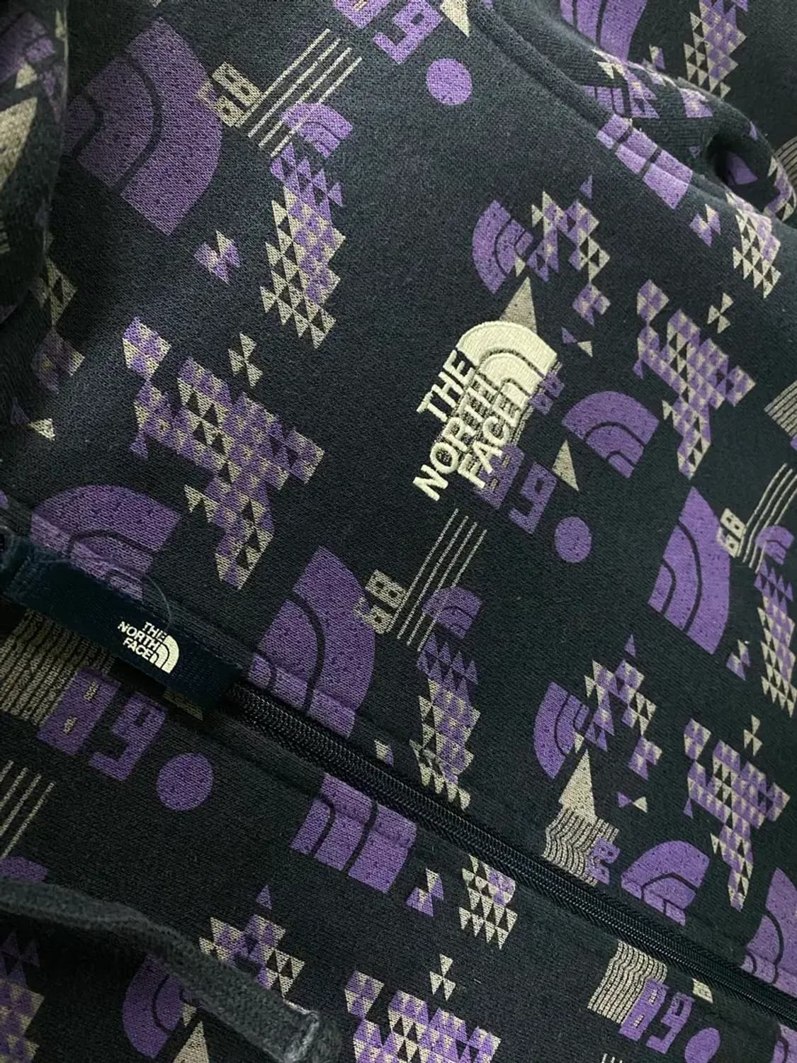 노스페이스 그래픽 로고 기모 후드집업 85 M 상품이미지3