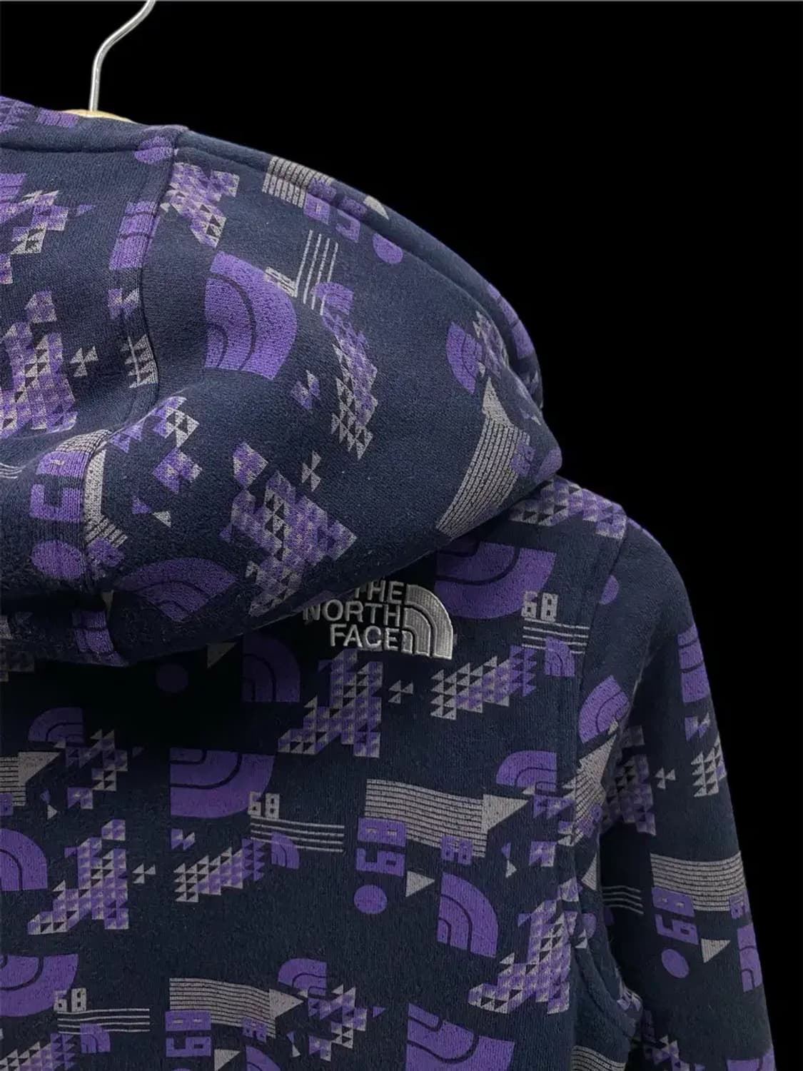 노스페이스 그래픽 로고 기모 후드집업 85 M 상품이미지4