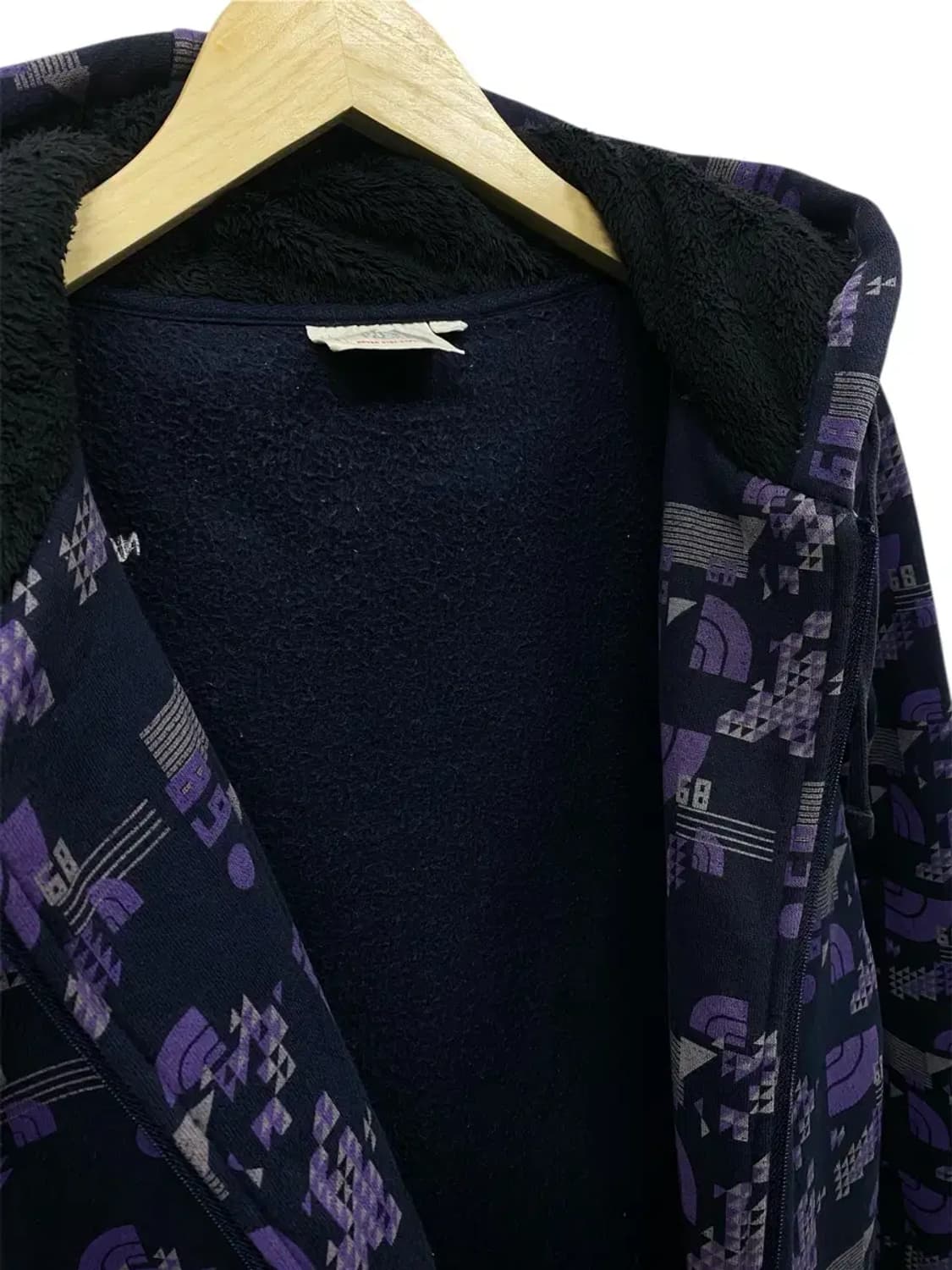 노스페이스 그래픽 로고 기모 후드집업 85 M 상품이미지6