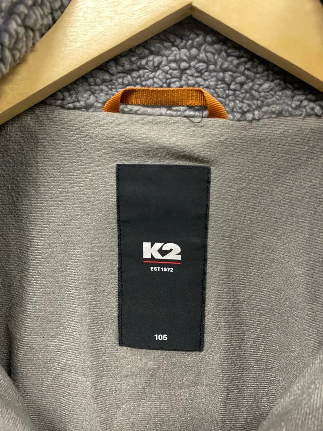 K2 뽀글이 그레이 집업자켓 XL 상품이미지5