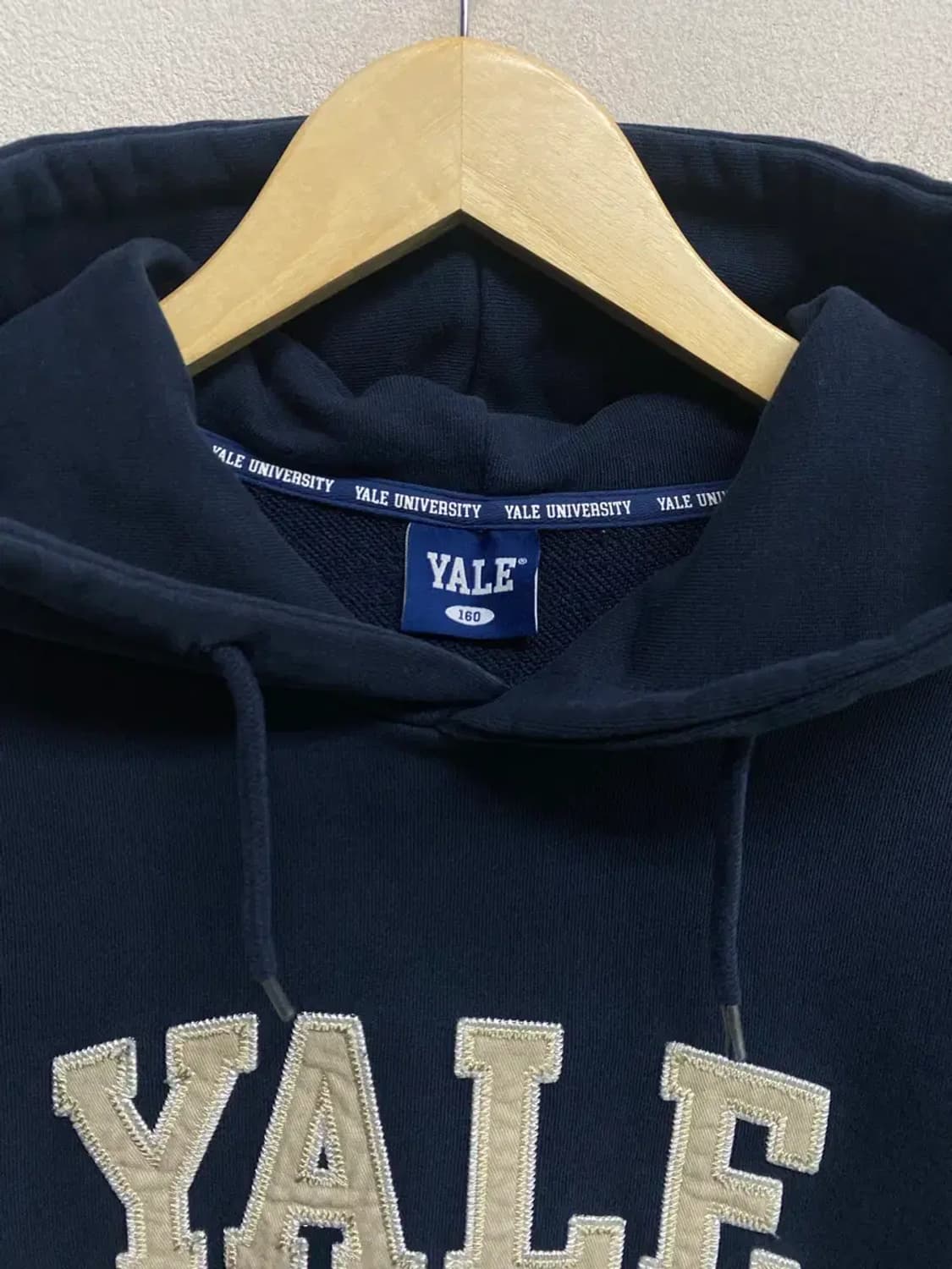 예일 YALE 네이비 베이직 후드티-160호/성인여자 S-M 상품이미지4
