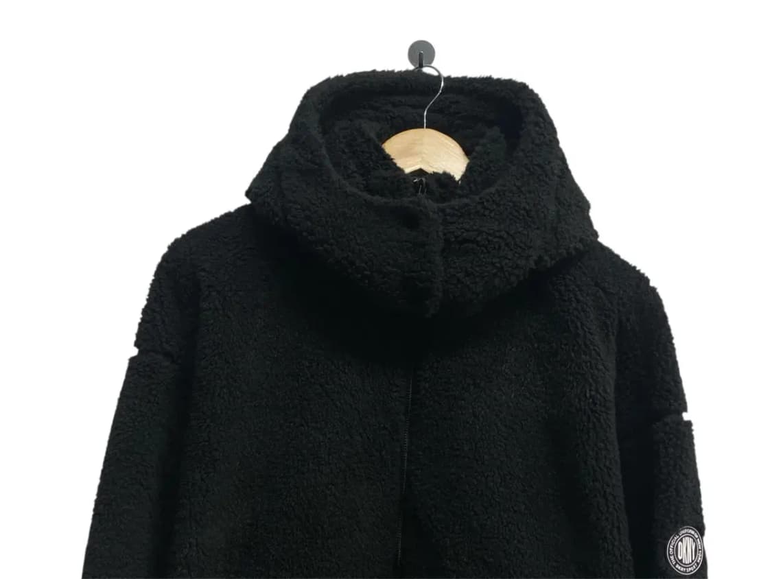 DKNY 하이넥 블랙 뽀글이 집업 S 상품이미지2