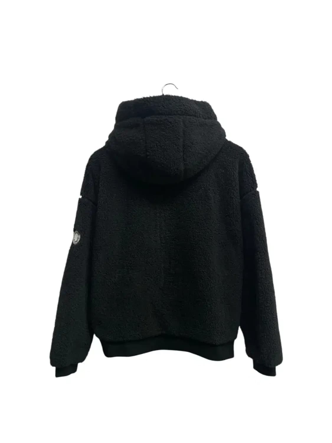 DKNY 하이넥 블랙 뽀글이 집업 S 상품이미지4