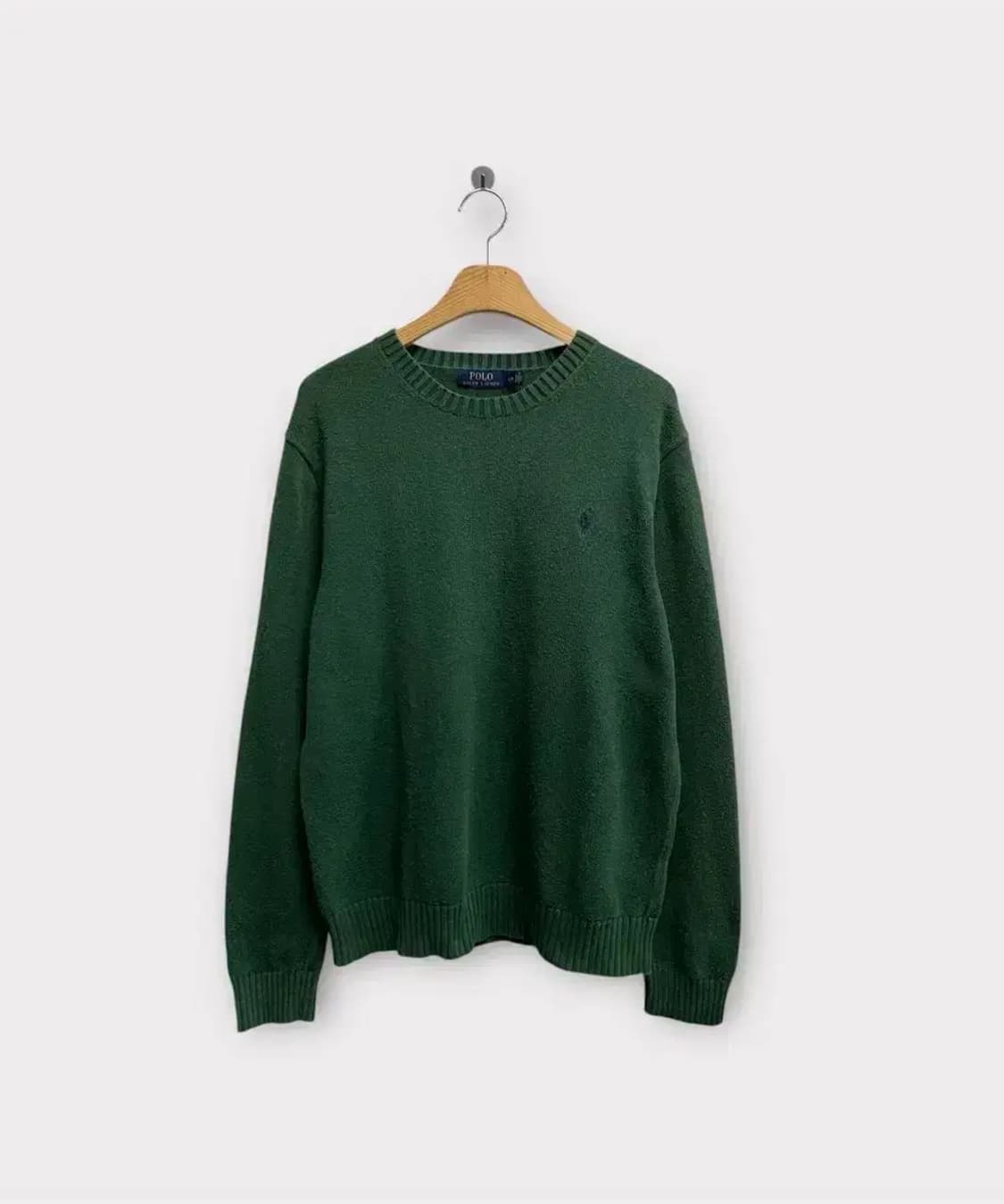 폴로 랄프로렌 그린 라운드 니트 L 상품이미지1