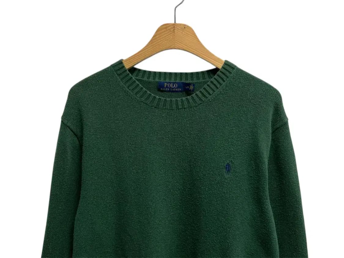 폴로 랄프로렌 그린 라운드 니트 L 상품이미지2