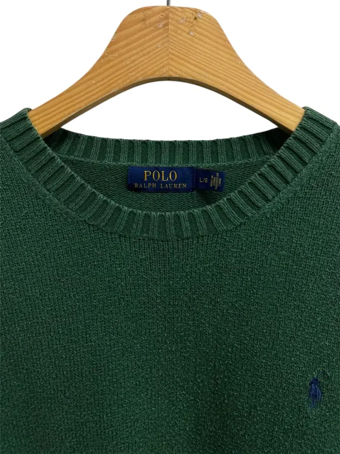 폴로 랄프로렌 그린 라운드 니트 L 상품이미지4