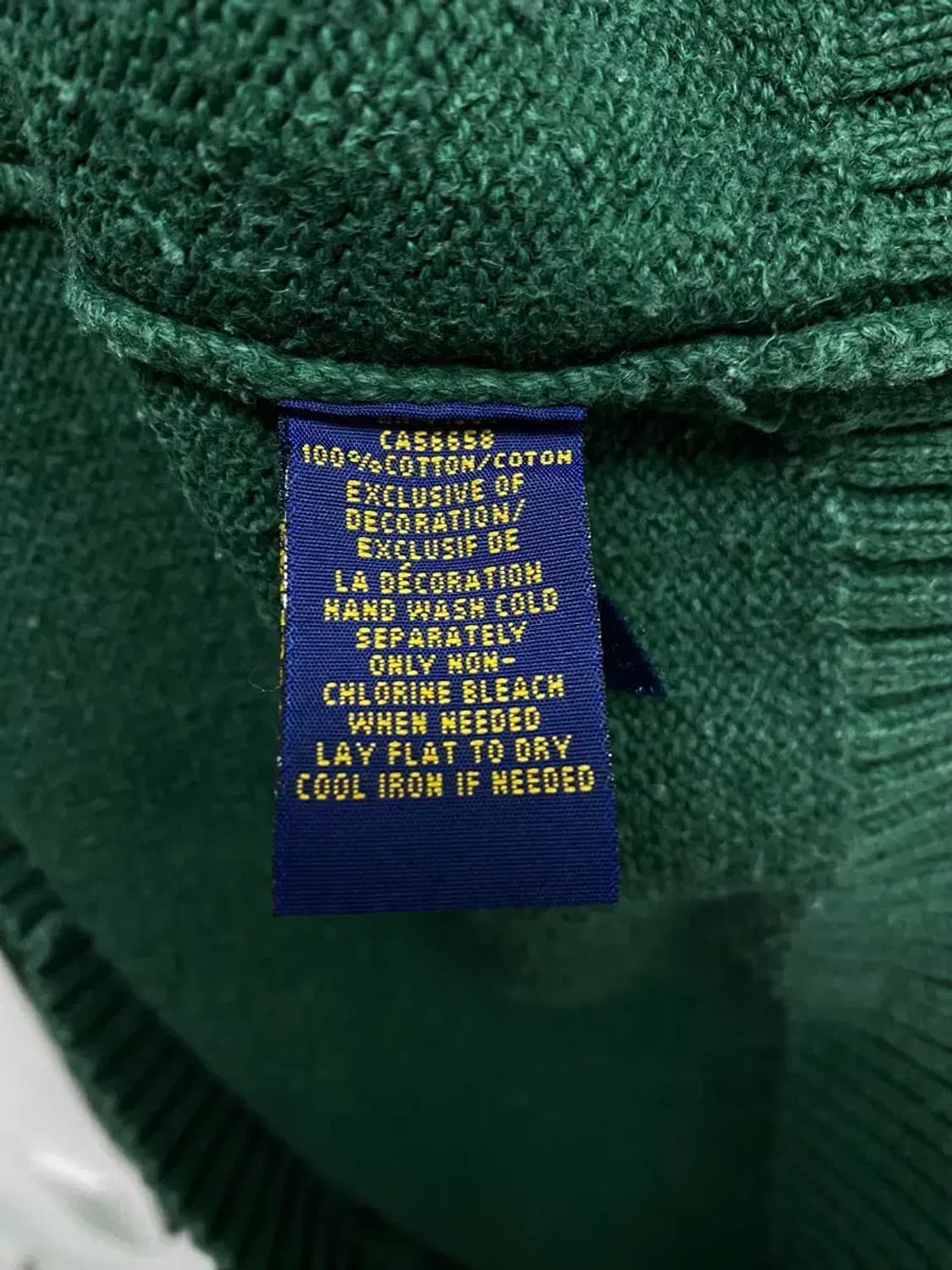 폴로 랄프로렌 그린 라운드 니트 L 상품이미지5