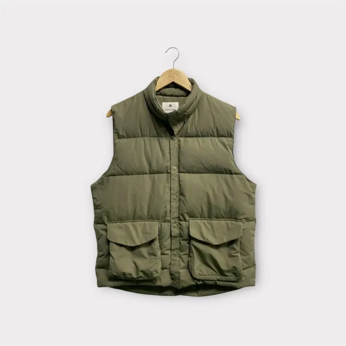 스노우피크 카키색 다운 베스트 L 상품이미지1