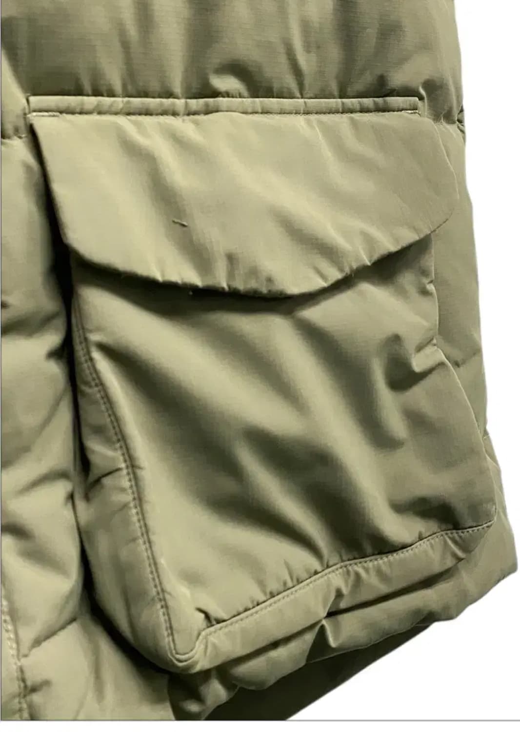 스노우피크 카키색 다운 베스트 L 상품이미지6