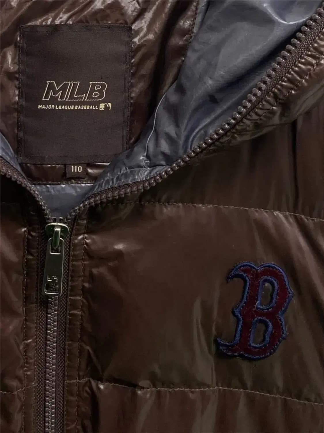 MLB 후드 퀼팅 패딩 조끼 2XL 상품이미지4