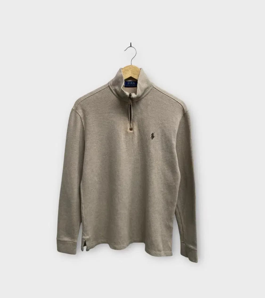 폴로 랄프로렌 베이지 반집업 S 상품이미지1