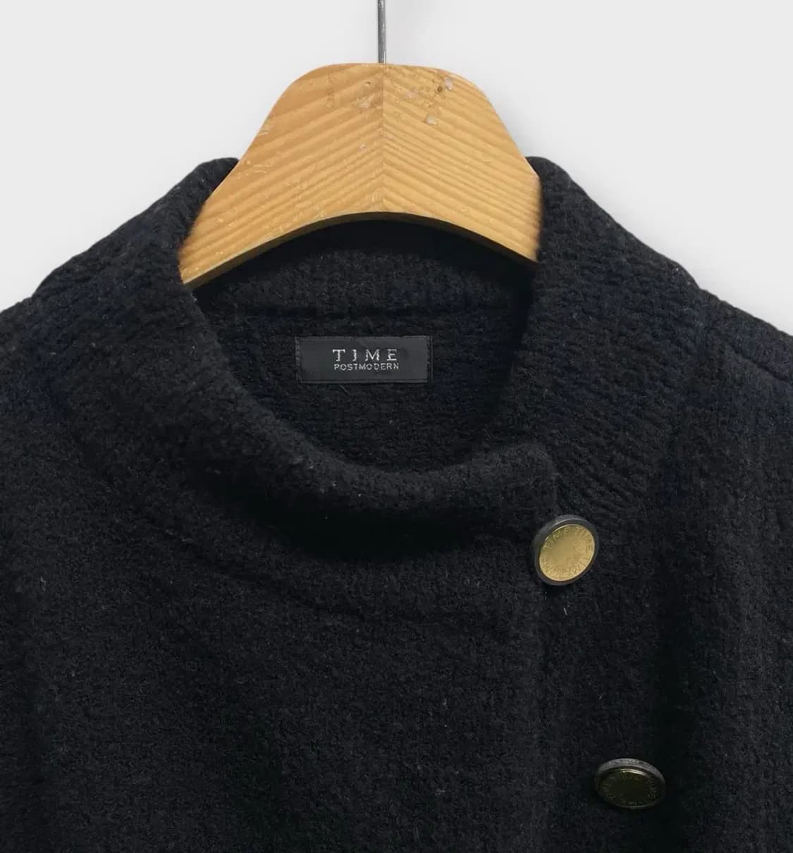 타임 TIME 울 니트 하이넥 코트 가디건 FREE 상품이미지3