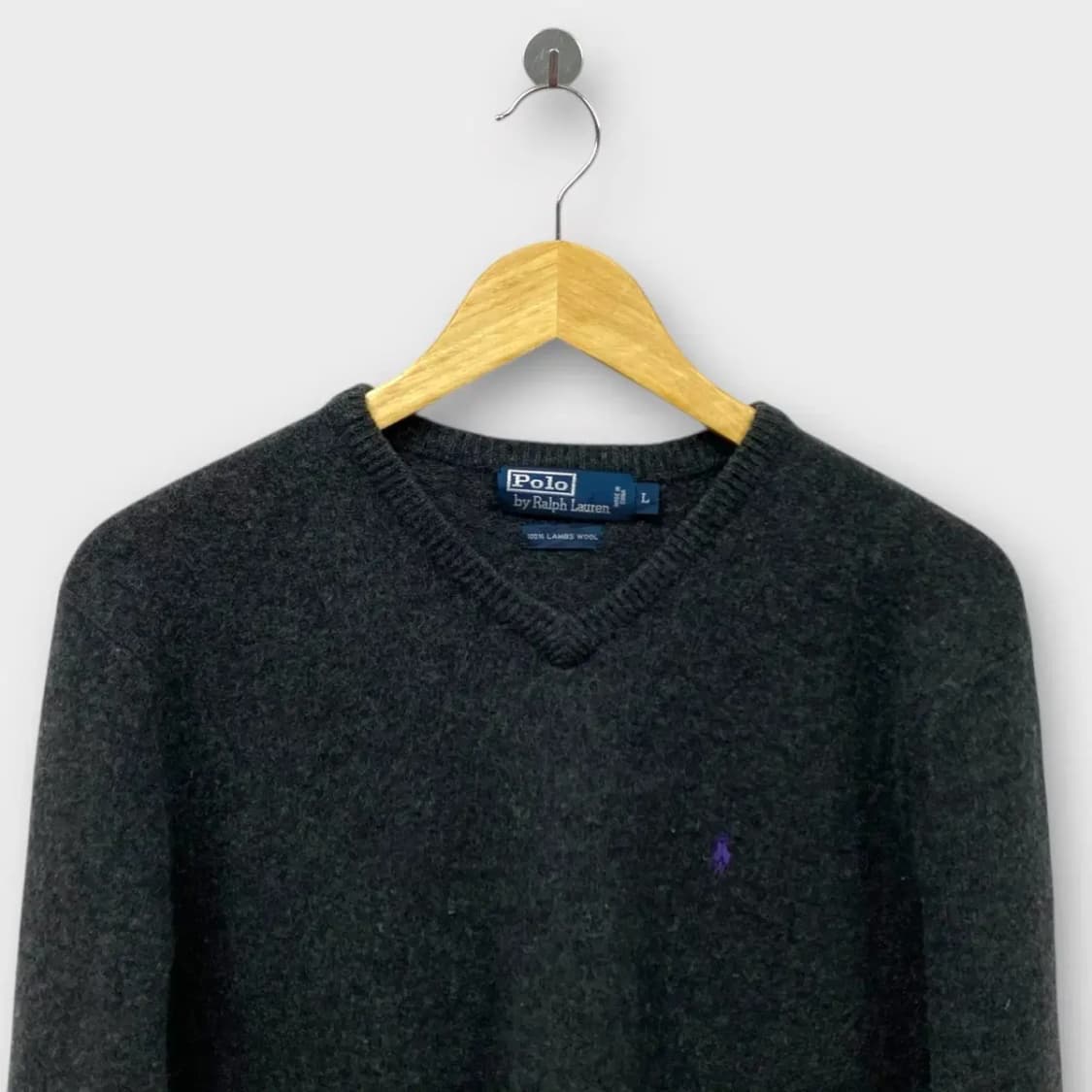 폴로랄프로렌 브이넥 울 니트 L 상품이미지2